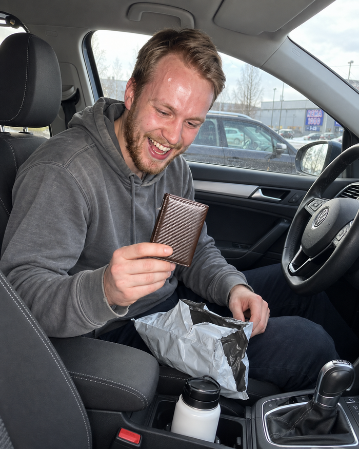 Kunde med Slim Wallet Pro