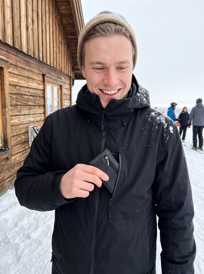 Kunde med Slim Wallet Pro